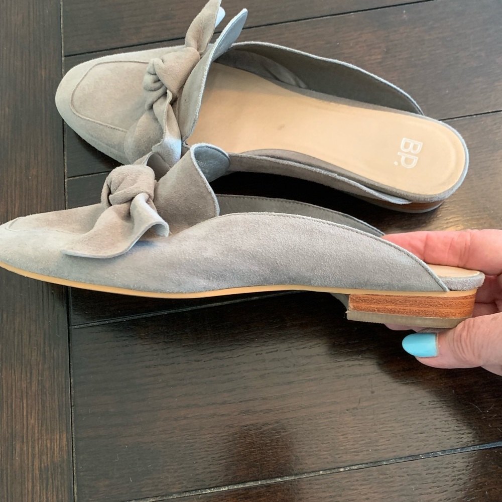 BP MADDY MULES REAL LEATHER WITH BOW - Picture 2 of 3